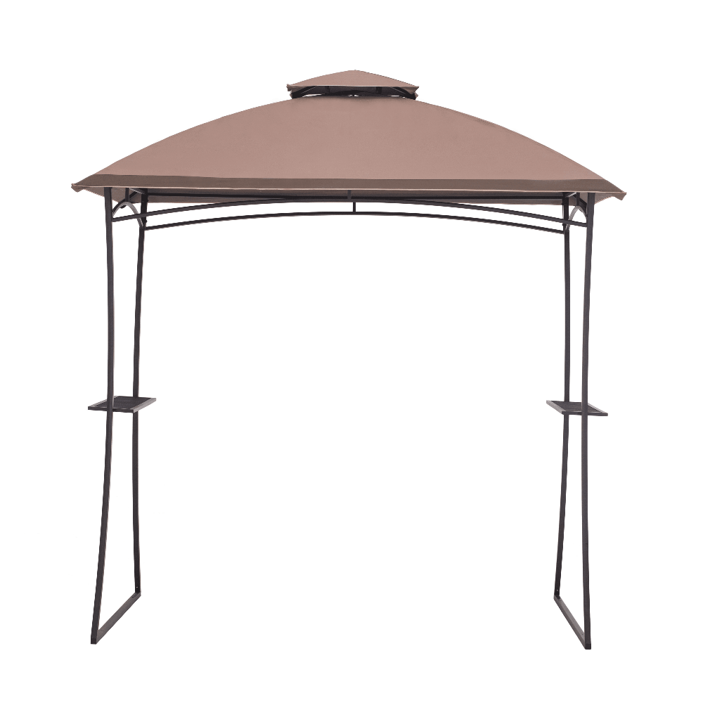 Sunjoy Khaki+Dark Brown Replacement Canopy For Domed Top Grill Gazebo (5X8 Ft) L-GG035PST Sold At Big Lots.