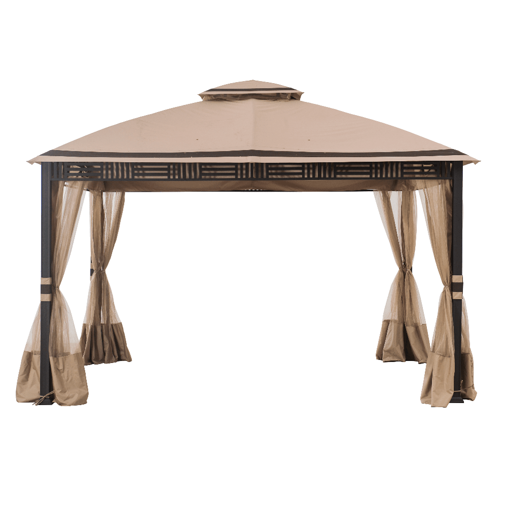 SUNJOY Sesame and Light Brown Replacement Canopy For Westbrook Soft Top Gazebo (10X12 Ft)  A101007903 Sold At Big Lots.