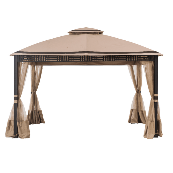 Sunjoy Sesame and Light Brown Replacement Canopy For Westbrook Soft Top Gazebo (10X12 Ft)  A101007903 Sold At Big Lots.