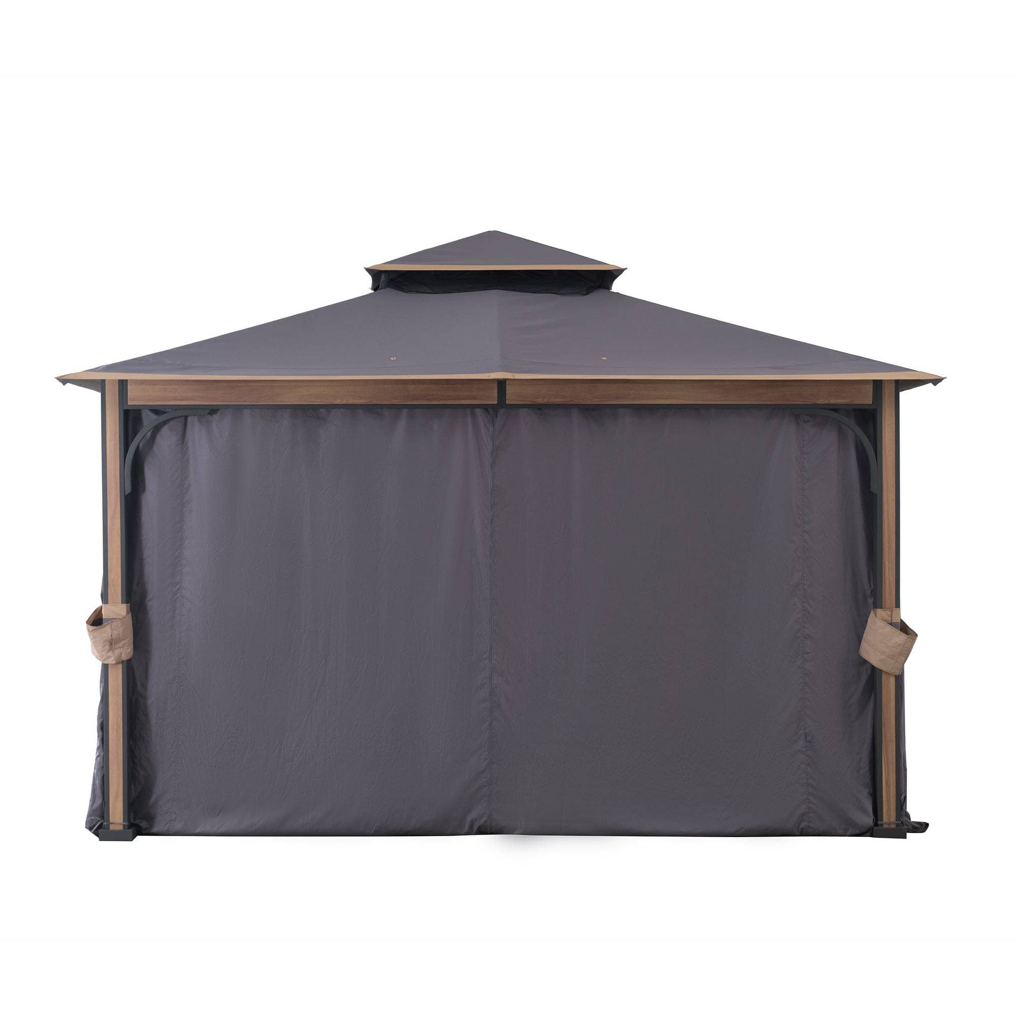 Sunjoy Outdoor Patio 11x13 Canopy Gazebo Backyard Metal Gazebo Kits for Sale.