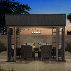 Sunjoy Hardtop Gazebo Kit for Sale Pavilion for Outdoor Backyard Patio.