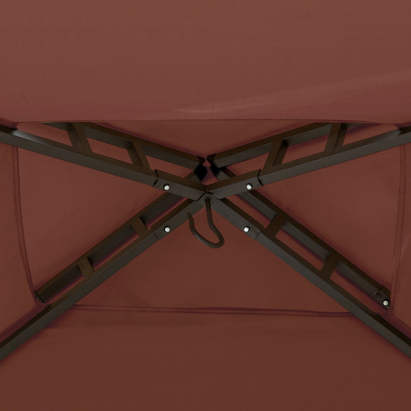 Sunjoy Outdoor Patio 5x8 Metal Frame Canopy Roof Grill Gazebo for Sale