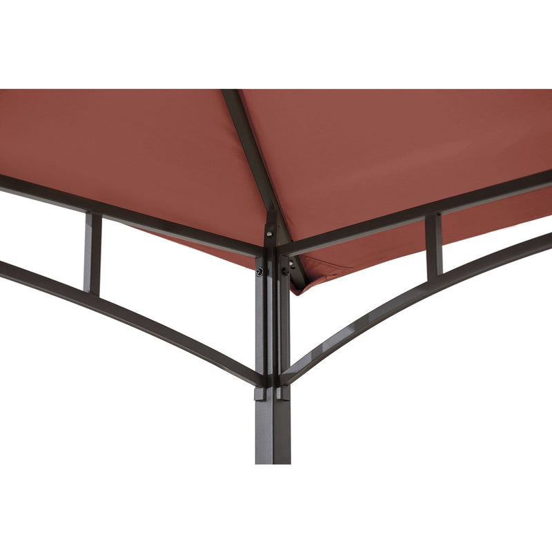 Sunjoy Outdoor Patio 5x8 Metal Frame Canopy Roof Grill Gazebo for Sale