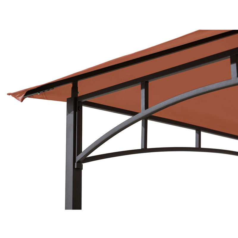 Sunjoy Outdoor Patio 5x8 Metal Frame Canopy Roof Grill Gazebo for Sale