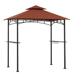 Sunjoy Outdoor Patio 5x8 Metal Frame Canopy Roof Grill Gazebo for Sale.