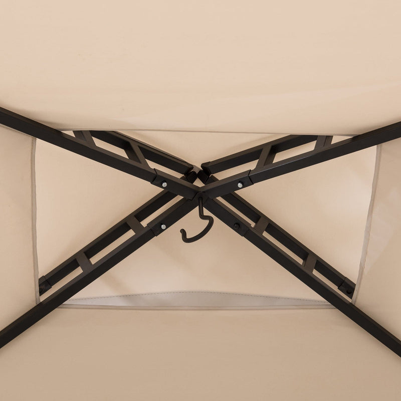 Sunjoy Outdoor Patio 5x8 Metal Frame Canopy Roof Grill Gazebo for Sale