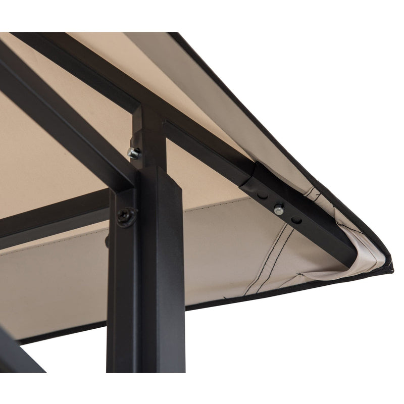 Sunjoy Outdoor Patio 5x8 Metal Frame Canopy Roof Grill Gazebo for Sale
