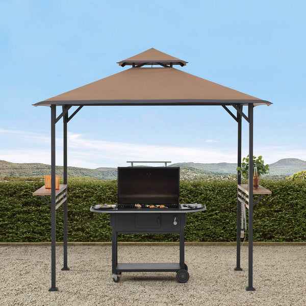 Sunjoy Outdoor Patio Metal Frame Canopy Roof Grill Gazebo Kits for Sale.