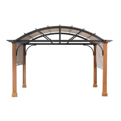 Sunjoy Light Brown Replacement Canopy For Vancotte Pergola With Wooden Poles (10X12 Ft) A106003600&A106003604 Sold At Home Depot.