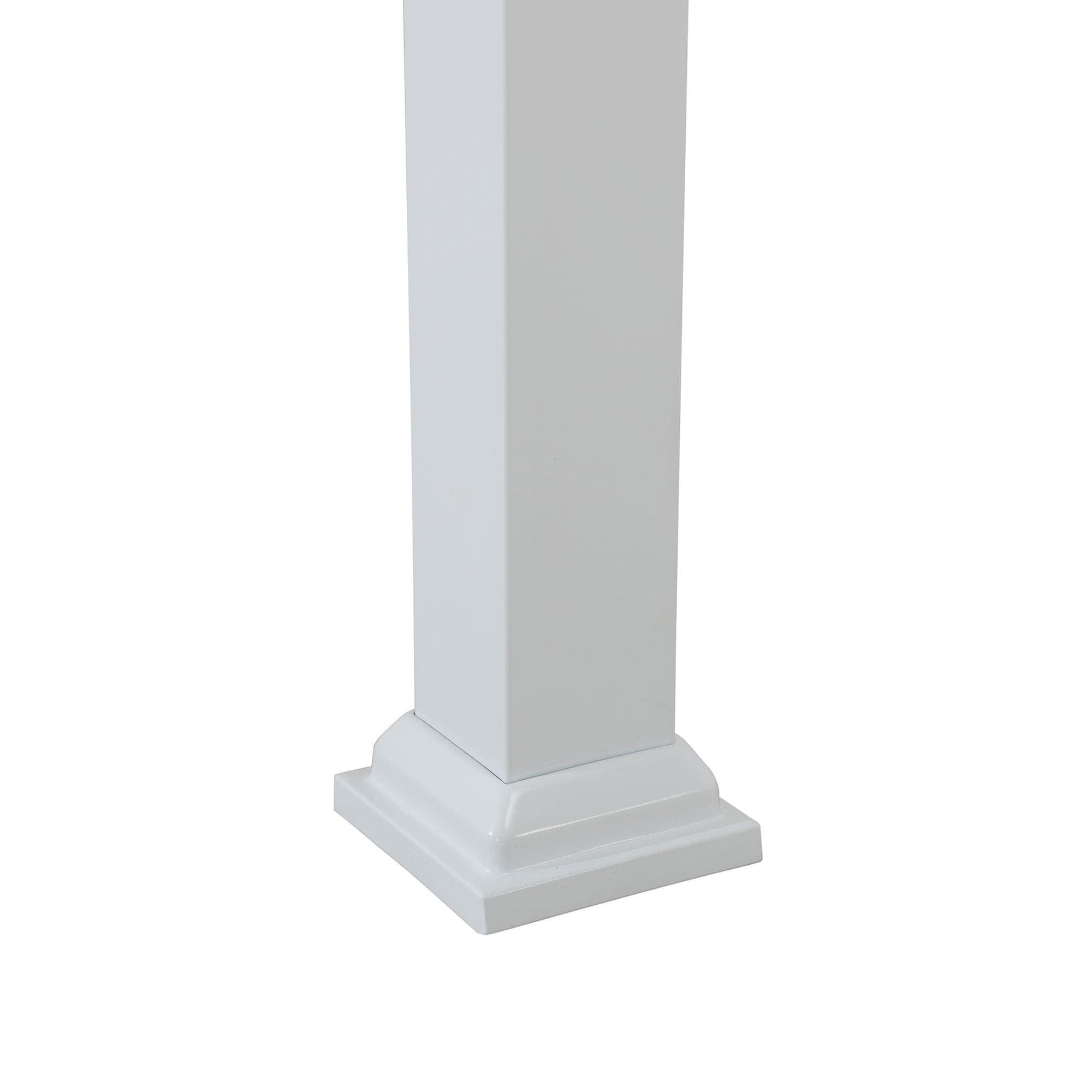 SUNJOY 10x10 White Steel Flat Top Gazebo with Ceiling Hook.