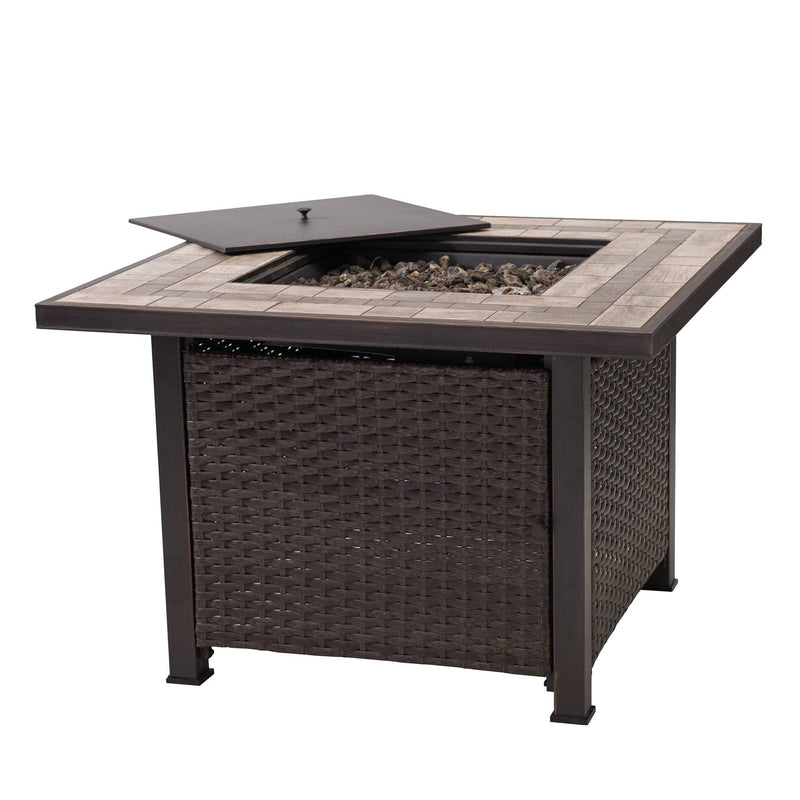 Sunjoy Smokeless Fire Pit Outdoor Propane Fire Pit Table Gas Fire Pit