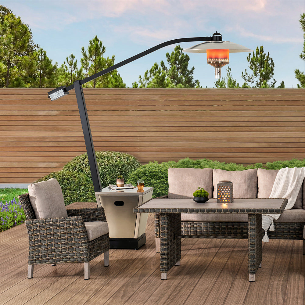 SUNJOY 45,000 BTU Portable Offset Propane Gas Heater with Wheels.