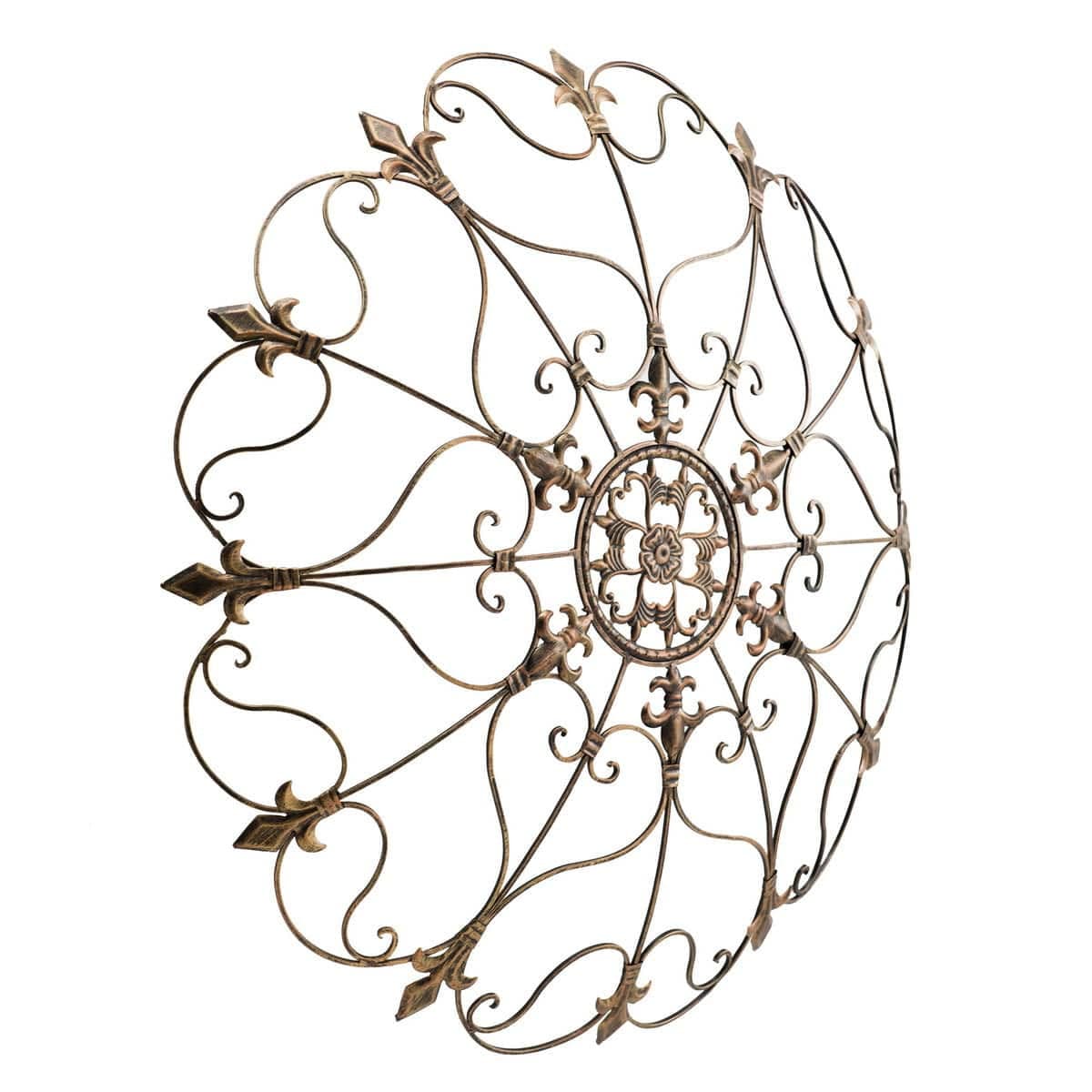 SUNJOY Gold Fleur-De-Lis Wall Decor.
