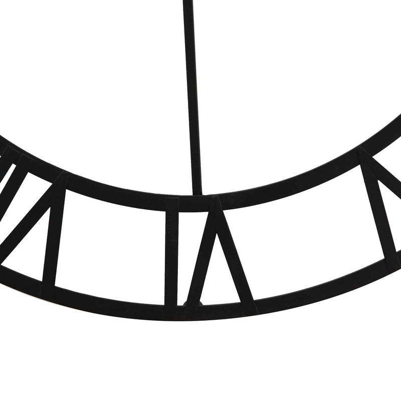 Sunjoy Black Clock Wall Decor