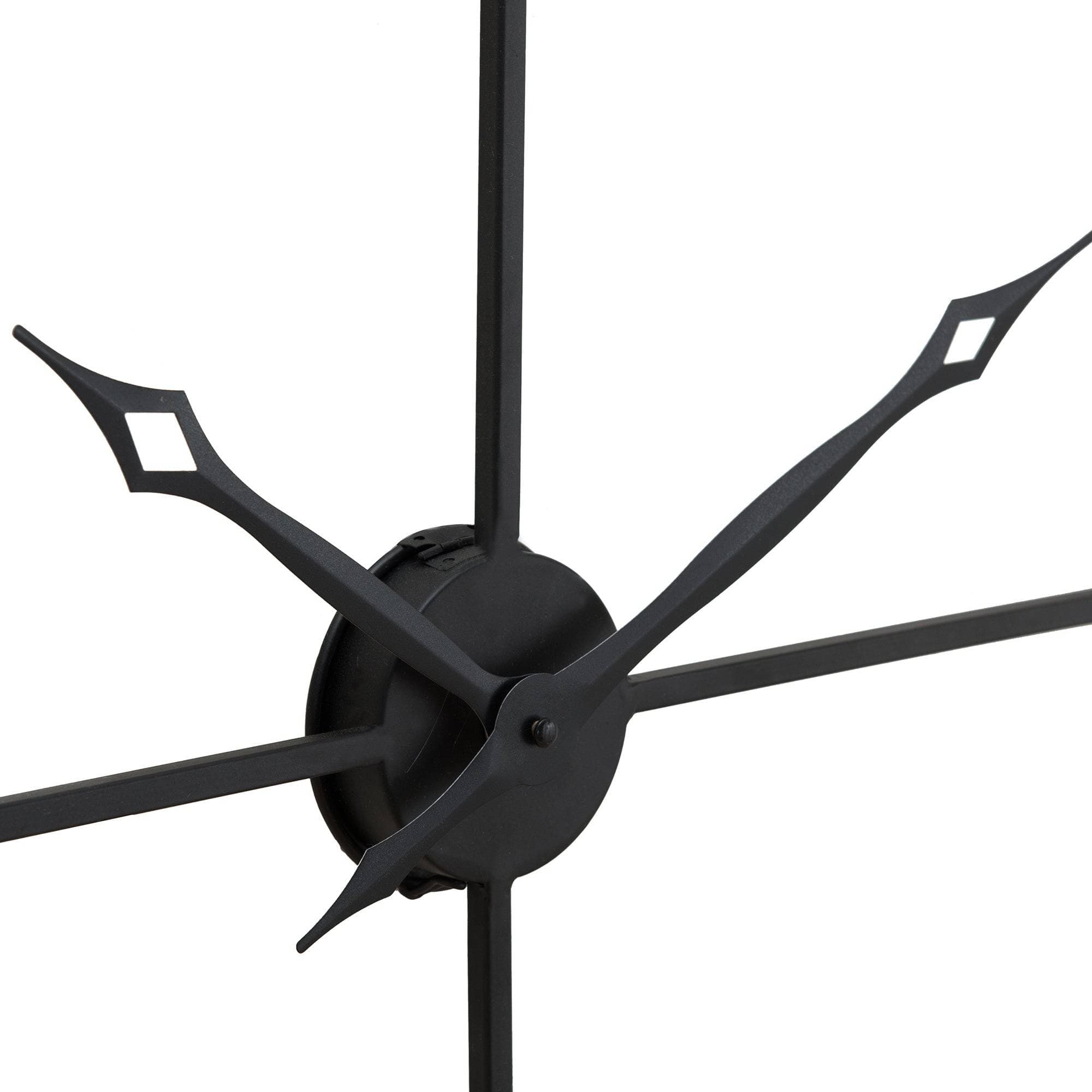 SUNJOY Black Clock Wall Decor.