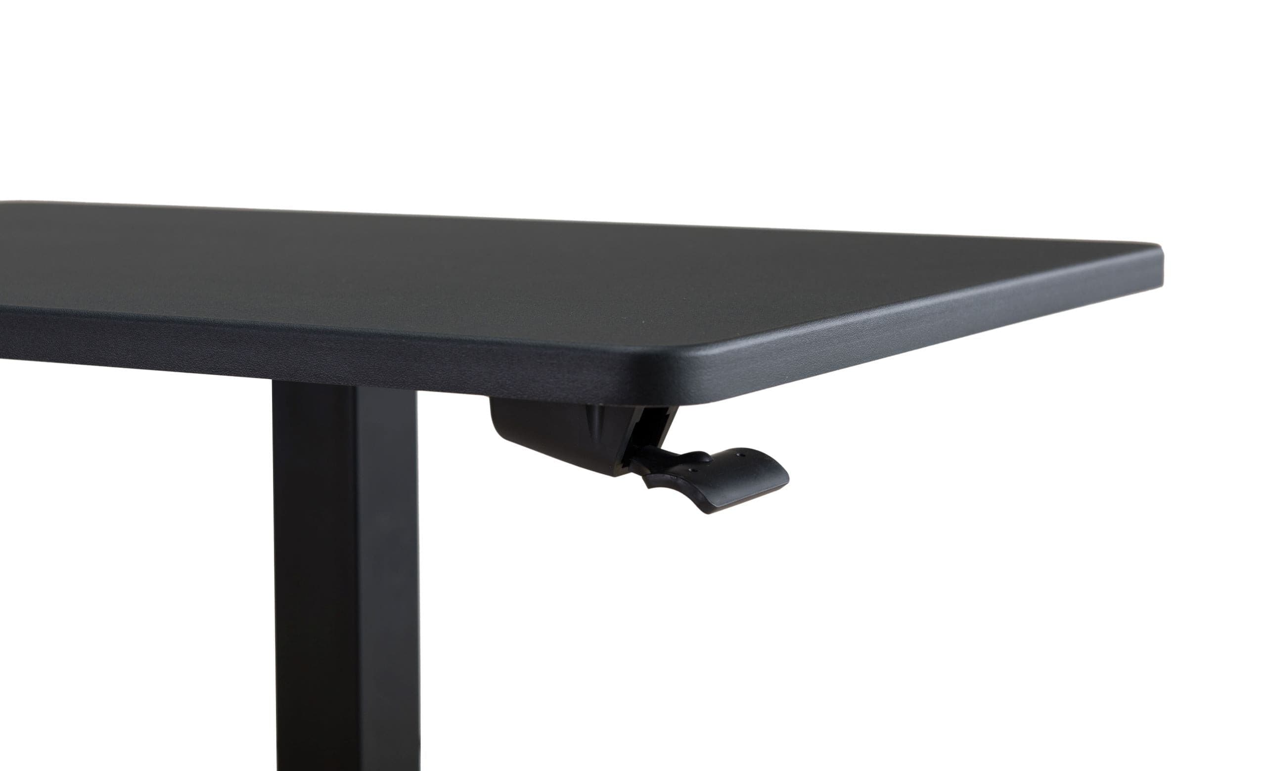 SUNJOY 27" Black Adjustable Office Mobile Desk Cart with Locking Casters.