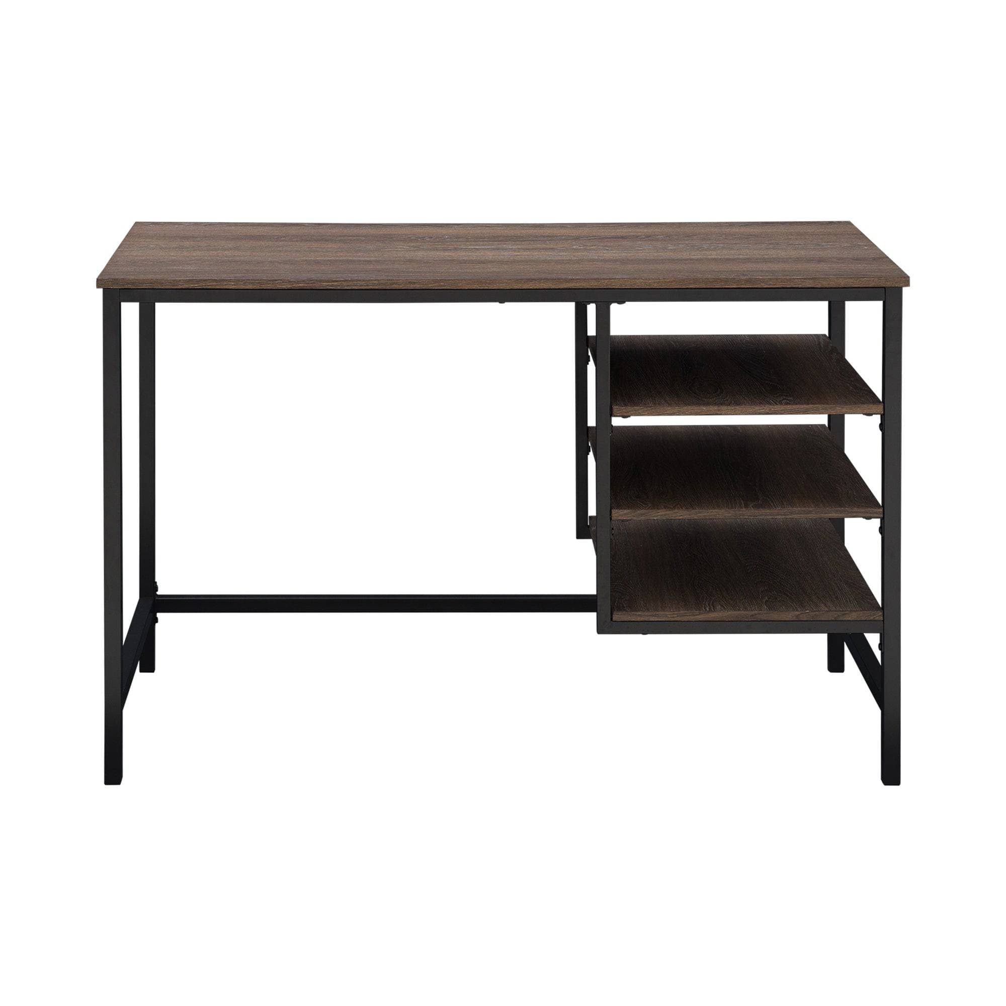 SUNJOY 47" Industrial Design Home Office Computer Desk with Shelves.