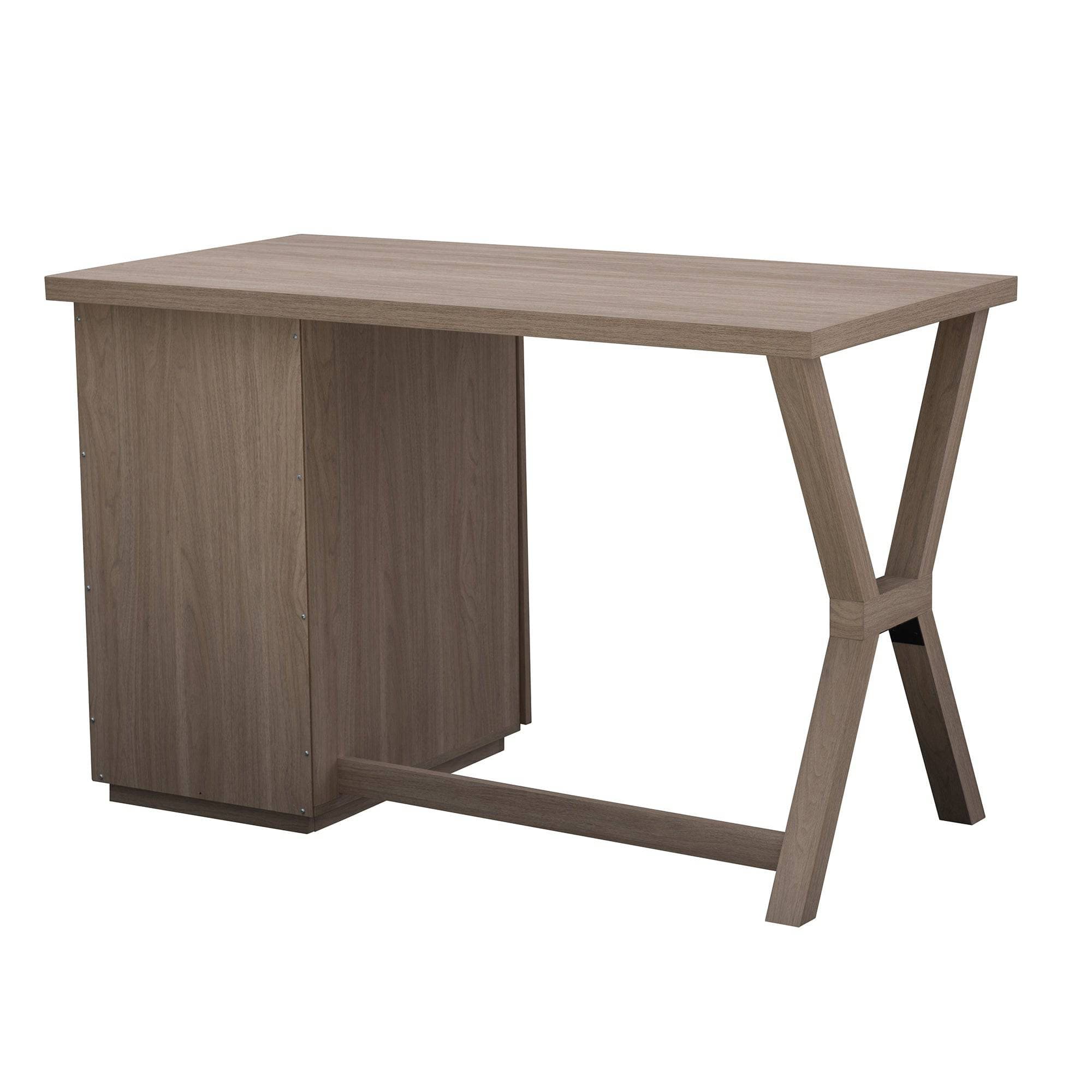 SUNJOY 47" Farmhouse Design Computer Desk with Cabinet.