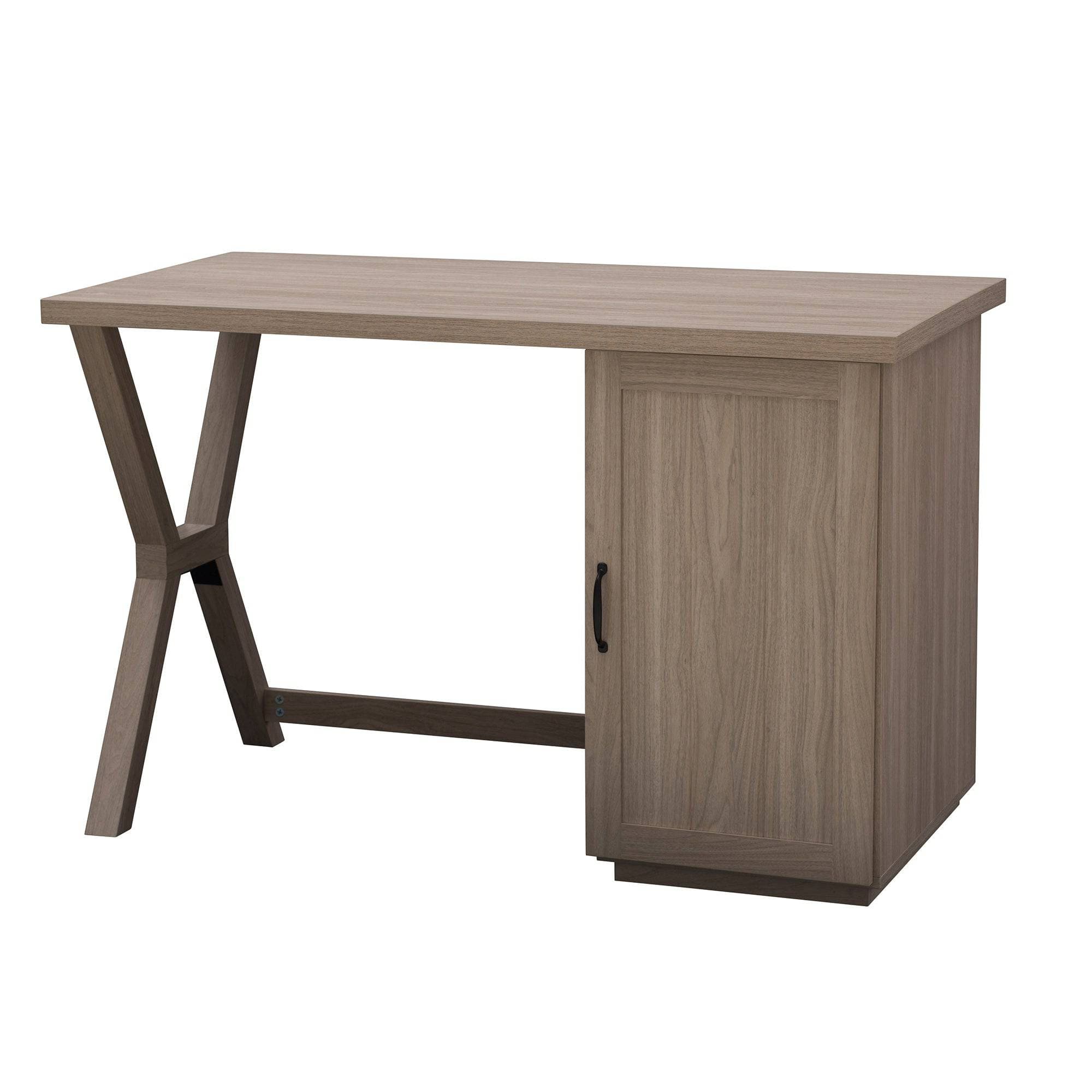SUNJOY 47" Farmhouse Design Computer Desk with Cabinet.
