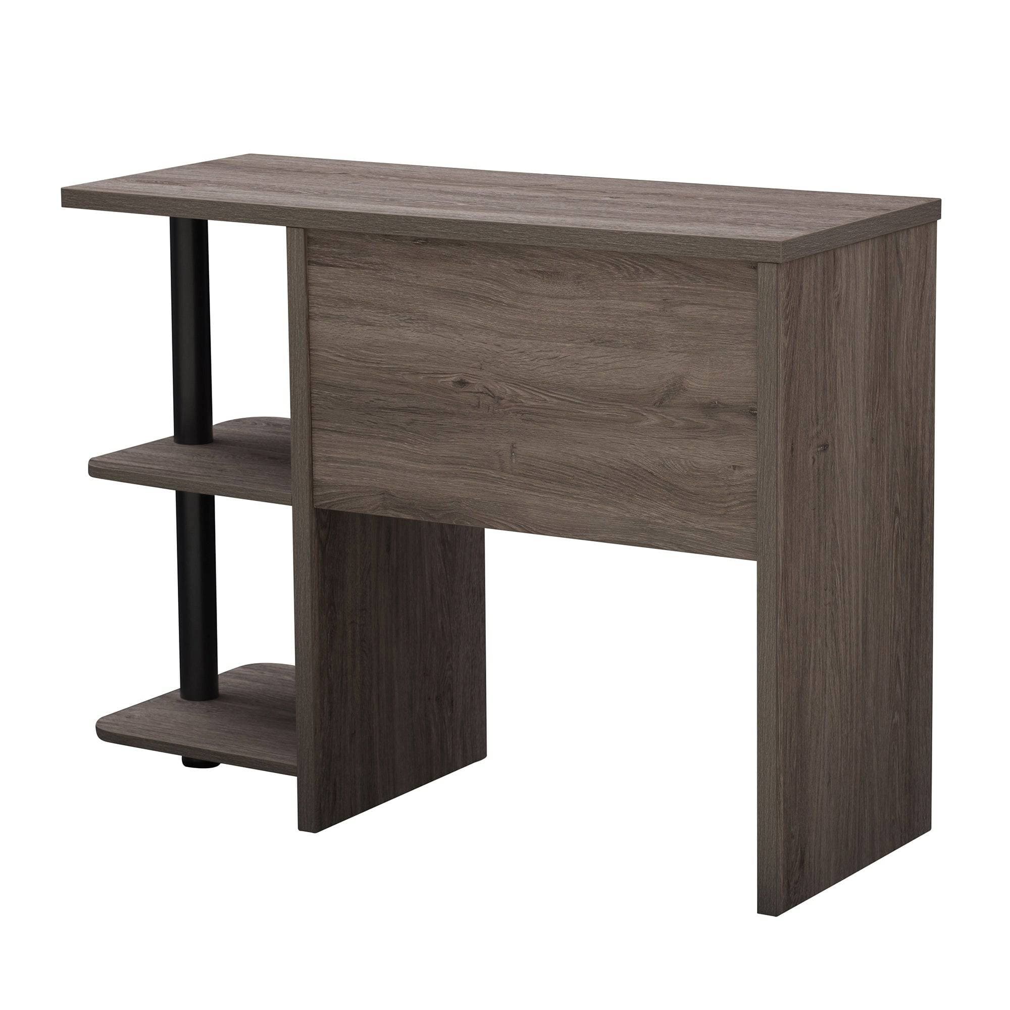 SUNJOY 39" Farmhouse Design Computer Desk with Two Open Shelves.