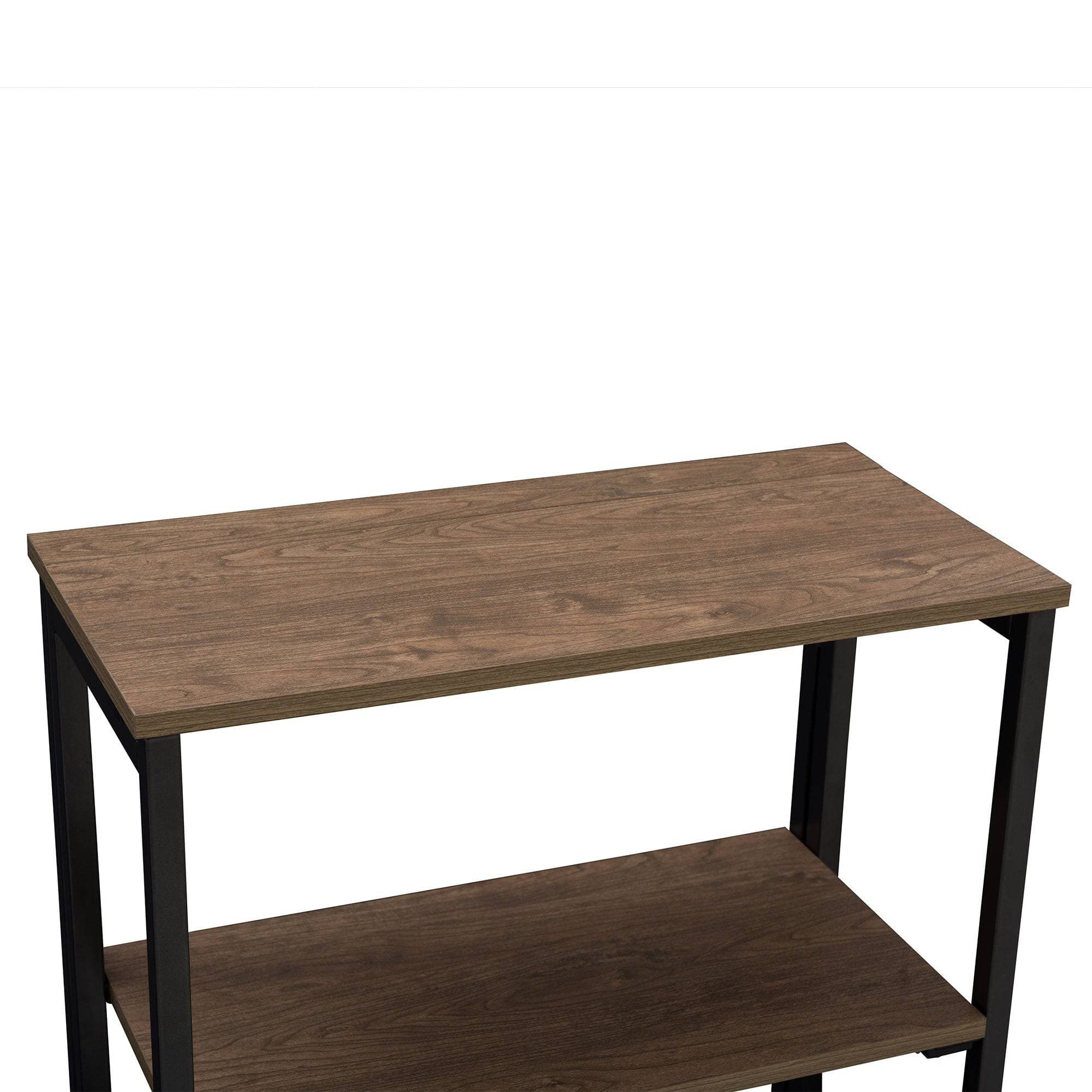 SUNJOY 24" Steel Frame Folding Bookcase with 3-Tier Shelves.