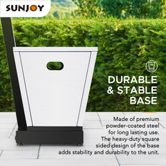 Sunjoy Outdoor Patio Space Portable Offset Propane Gas Pool Heater