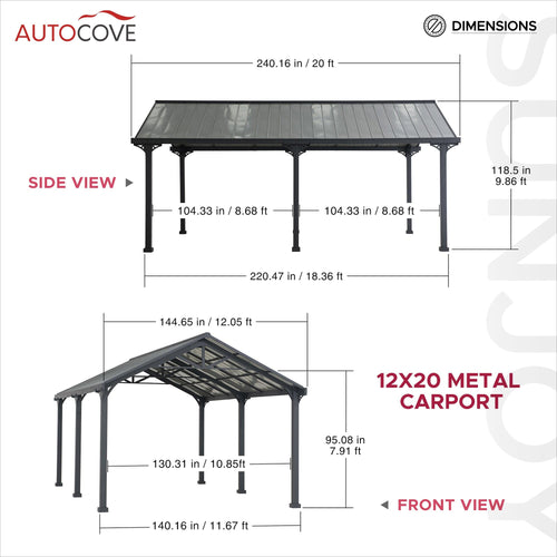 Carport Shed Ideas 12x20 Metal Carport Kits Steel Carports For