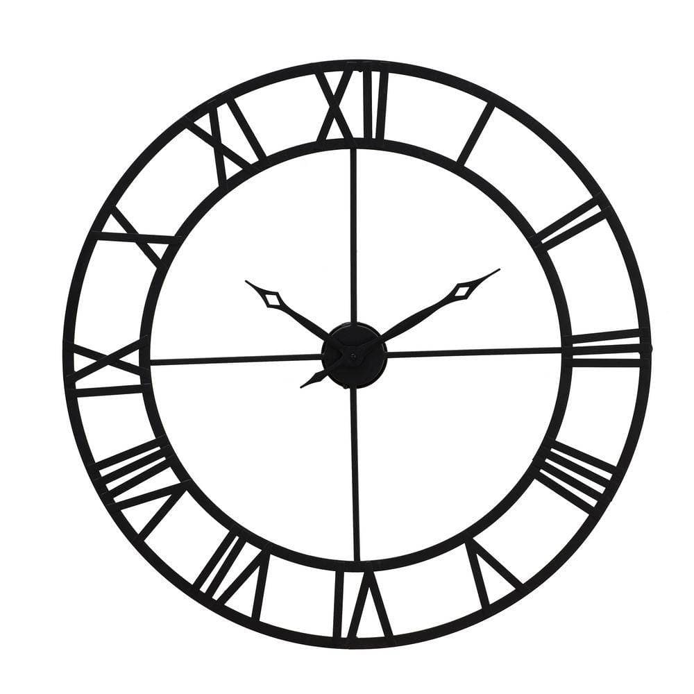 SUNJOY Black Clock Wall Decor.