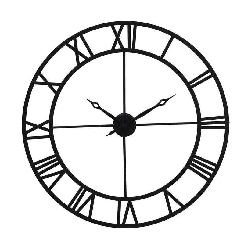 Sunjoy Black Clock Wall Decor
